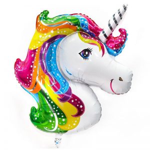 Шар Фольга Flexmetal Голова Единорога 105x75 см 91382 Испания