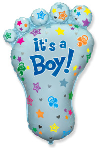 Шар Фольга Flexmetal Foot Boy 65x93 см Blue 91379 Испания